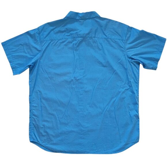 Columbia Sportswear Charlie View EXS Men’s Short Sleeve Blue Shirt Cotton XL - Picture 2 of 10